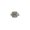 Bague 53 Bague or blanc sertie de diamants ronds et baguettes 58 Facettes