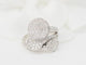Bague 55 Bague en or blanc et diamants 58 Facettes 33085