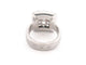 Bague 50 vintage bague HERMES en or blanc & argent sertie 12 diamants 58 Facettes 264288