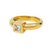 Ring 52 Solitaire Fred Paris princess diamond, yellow gold. 58 Facettes 33668