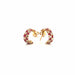 Boucles d'oreilles Demi-Créoles  Or Jaune 18k & Topaze 58 Facettes B3BO-GS26328-03