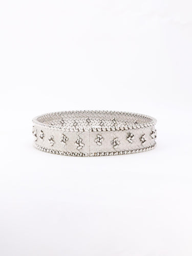 Bracelet Bracelet maille polonaise or blanc 58 Facettes 1152.3