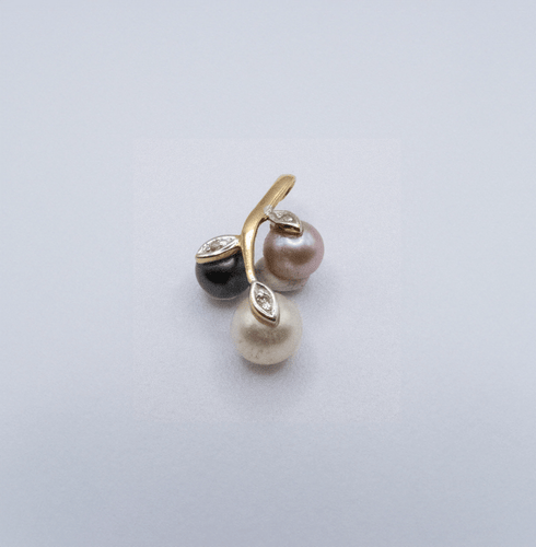 Pendentif Pendentif Or Jaune Perles & Diamants 58 Facettes