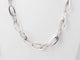 Collier Collier maille ovale en or blanc 58 Facettes 23426