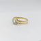Bague 57 Bague en or jaune, aigue-marine et diamants 58 Facettes 32640