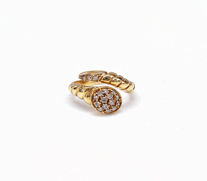 Bague serpent or et diamants