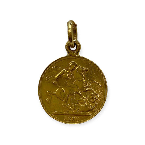 Pendentif Pendentif or jaune Souverain Britannique Victoria Jubilee 58 Facettes 330081816