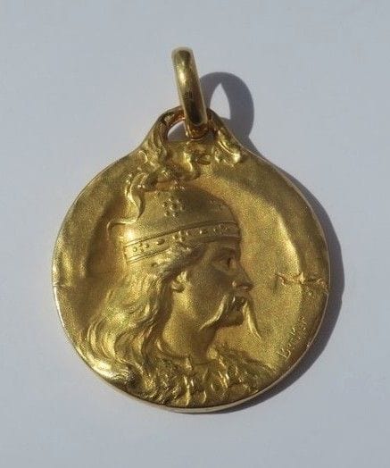 Pendentif BECKER pendentif biface or jaune 58 Facettes