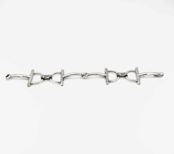 Bracelet HERMES. Collection "Mors", bracelet vintage en argent 800 58 Facettes
