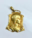Medal of the Virgin pendant in yellow gold signed DROPSY 58 Facettes AB316