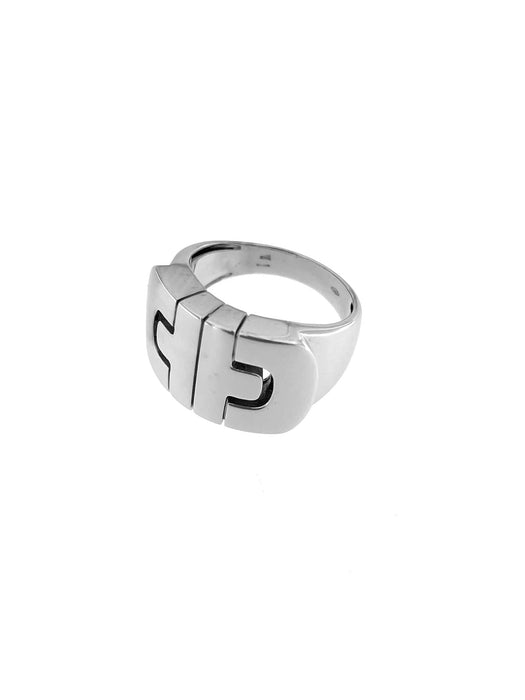 Bague 56.5 BULGARI - Bague Parentesi Or Blanc 58 Facettes