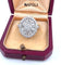Bague 54 Bague exclusive sertie de diamants en or 18 carats 58 Facettes