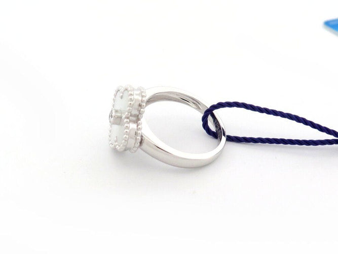 Bague 52 bague VAN CLEEF & ARPELS vintage alhambra 52 en or 18k diamant 58 Facettes 264866