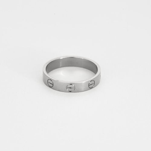 Bague 52 CARTIER - Love - Bague en or gris . Petit Modèle. 58 Facettes 58FC4-2