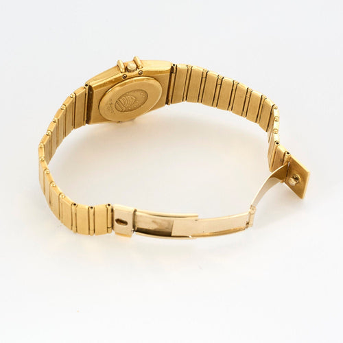 Montre OMEGA - Constellation -  Montre de dame or jaune, onyx et diamants 58 Facettes RL30