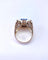 Bague 58 Bague tank en or 18k et aigue-marine 58 Facettes BagTankBleu.2071