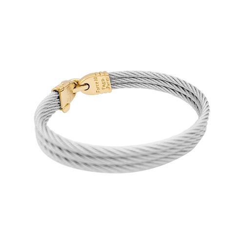 Bracelet Bracelet vintage Fred, "Force 10", or et acier. 58 Facettes 34530