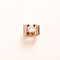 Bague 53 Bague Tank diamant solitaire or rose 58 Facettes