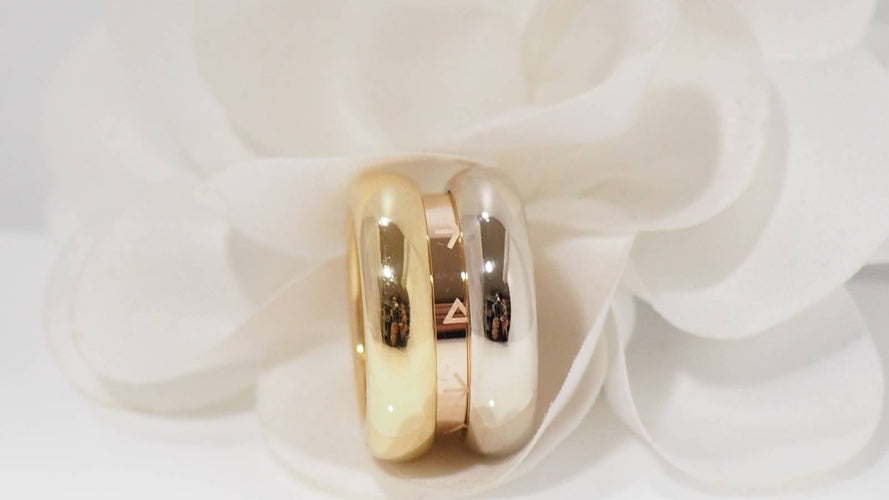 Bague 49 Poiray bague "Symbole" trois ors 58 Facettes 31968