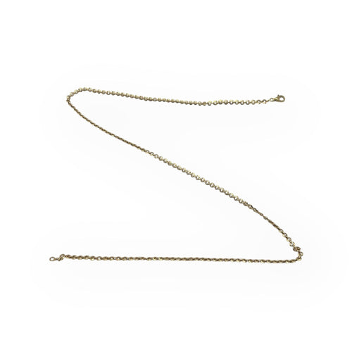 Collier Chaîne or jaune maille jaseron bombée 62 cm 58 Facettes 149062581