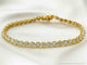 Bracelet Bracelet en or jaune serti de diamants 58 Facettes 2172