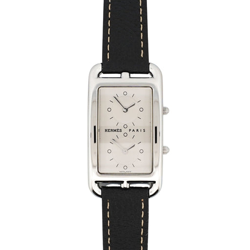 Montre Hermès Cape Cod Dual time - Silver dial - GM 58 Facettes