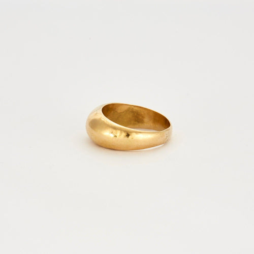 Bague 57 Bague or jaune bombée 58 Facettes LP243