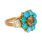 Bague 50 Bague  Cocktail  Or rose Diamant, Turquoise 58 Facettes 4250492CN