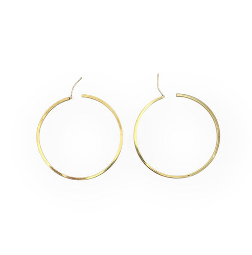 Boucles d'oreilles Grandes créoles or jaune 58 Facettes 149054862