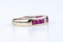 Bague 52 Bague demi-alliance or jaune, rubis et diamants – 1,35 ct de rubis & 0,04 ct de diamant 58 Facettes BG41400048-107