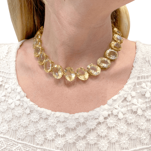 Collier Collier or jaune et citrines. 58 Facettes 34695