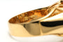 Bague 57 Bague Art Déco or jaune, saphirs blancs 58 Facettes 22802