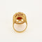 Bague en or jaune et corail