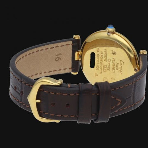 Montre Cartier Montre Must De Cartier Vermeil 58 Facettes MT41215