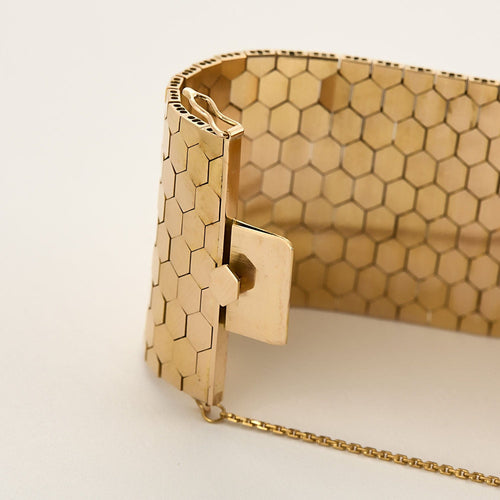 Bracelet Bracelet ruban en or jaune 58 Facettes CLA0619