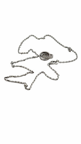 Collier Cartier Love or gris et diamants