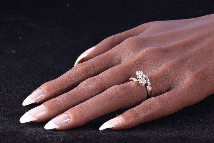 L'amour à travers le temps : bague de déclaration en diamant Belle Époque des années 1920