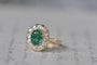 Bague 54 bague émeraude verte antique 58 Facettes