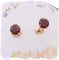 Boucles d'oreilles Neuves Boucles d'oreilles puces clous / Grenats Ø 6 mm / Alpa / Or 18 K 58 Facettes AA 1507