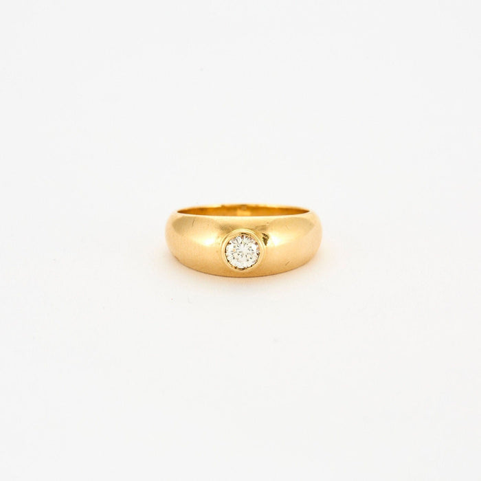 Bague onc or jaune diamant