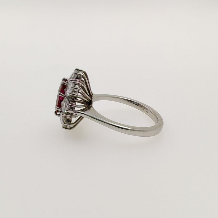 Bague Anello con Rubino 1,50ct e Diamanti 58 Facettes