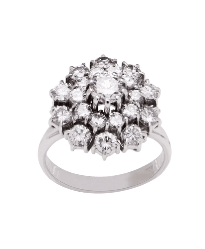 Alliance Or blanc 18K Diamants