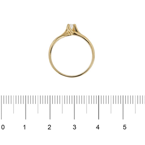 Bague Bague solitaire contrariée avec diamant 58 Facettes 35102