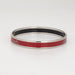 Bracelet Hermès - Bracelet jonc en émail rouge motif calèche 58 Facettes