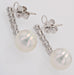Akoya pearl and trapezoid diamond drop earrings 58 Facettes 24-075