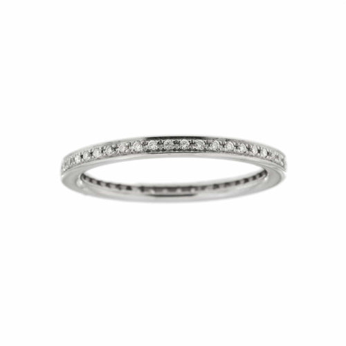 Bague Bague d'éternité sertie de diamants (0,50 ct). Taille de doigt : 14. 58 Facettes 13193