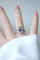 Bague 51 Bague Dôme Art Déco Or et Platine, Saphir et Diamants 58 Facettes