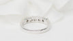 Bague 53.5 Demi alliance en or blanc et diamants 0.60ct 58 Facettes 31384