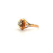 Bague 52 Solitaire Fleur or jaune et topaze 58 Facettes 64-GS35879