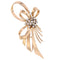 Broche Broche noeud vintage or rose et diamants 58 Facettes 25-082